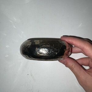 Silver Hammered Bangle Bracelet
